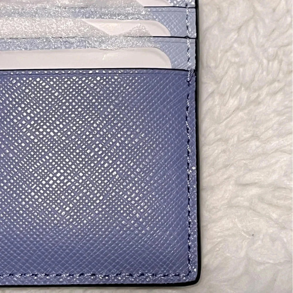Kate Spade Madison small slim card holder size 4.08” W X 3.04” H X 0.4” D - Picture 7 of 16